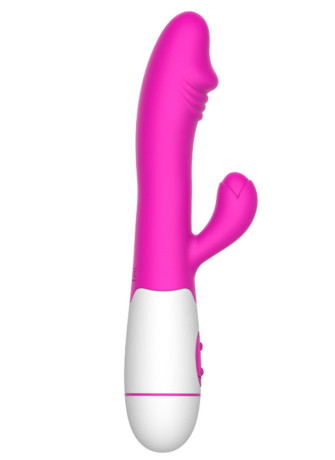 Vibromasseur rabbit rose avec gland 30 programmes - CR-VA001PNK